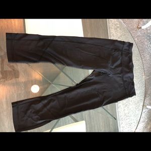 Lululemon Pace Rival Crops, Black, Size 8